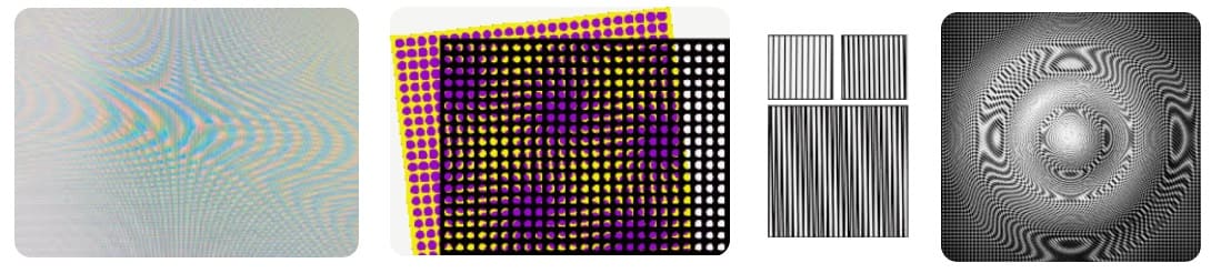 Муар, различные проявления